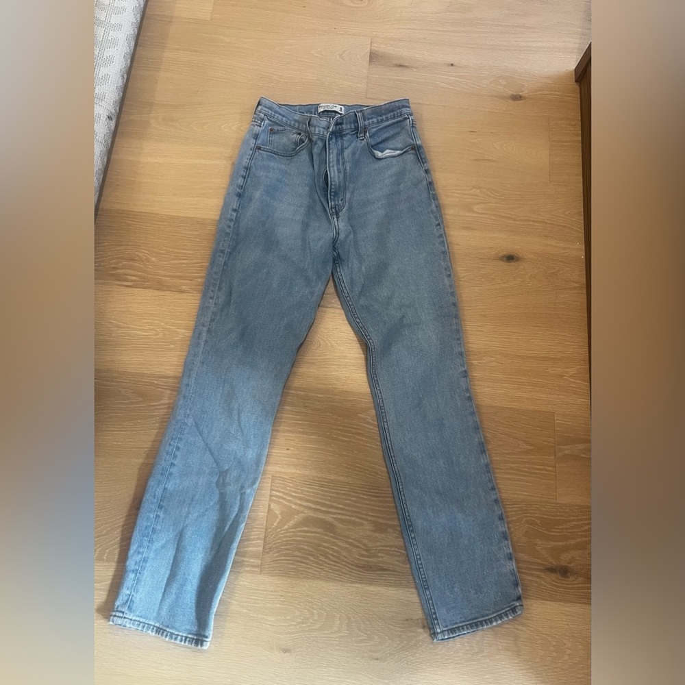 Abercrombie & Fitch Blue Straight Leg Jeans